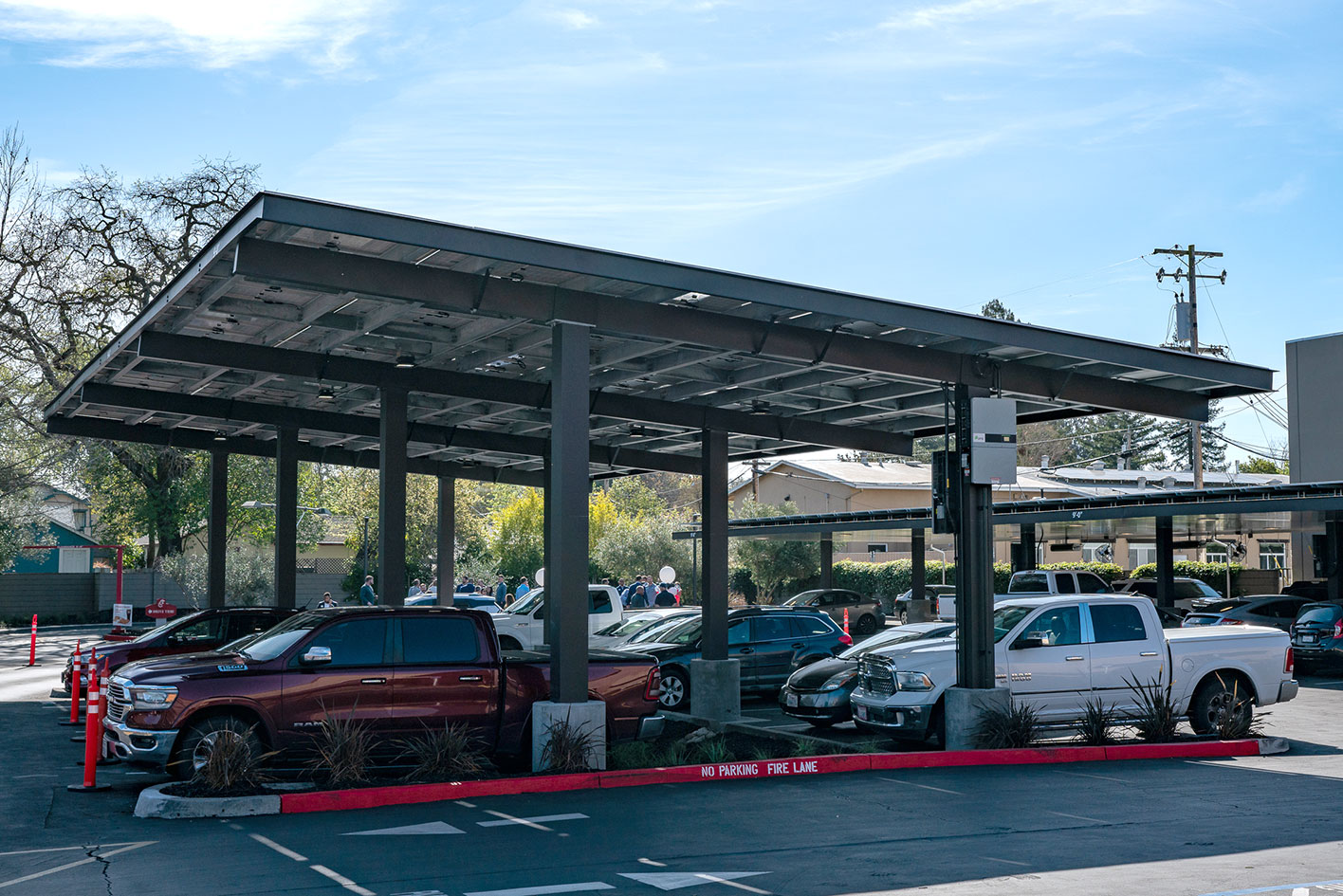 solar panels on parking canopy | SolMicrogrid