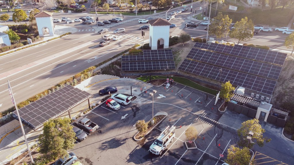 Solar Array in Parking Lot
